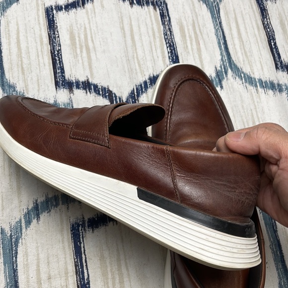 Wolf and Sheperd Made in Portugal Men's Brown Leather Loafers size 11 - Picture 7 of 8